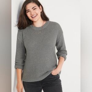 Old Navy Textured Cotton-Blend Tunic Sweater
